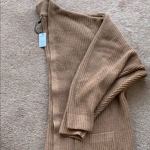 Brand new Camel colored cardigan sweater